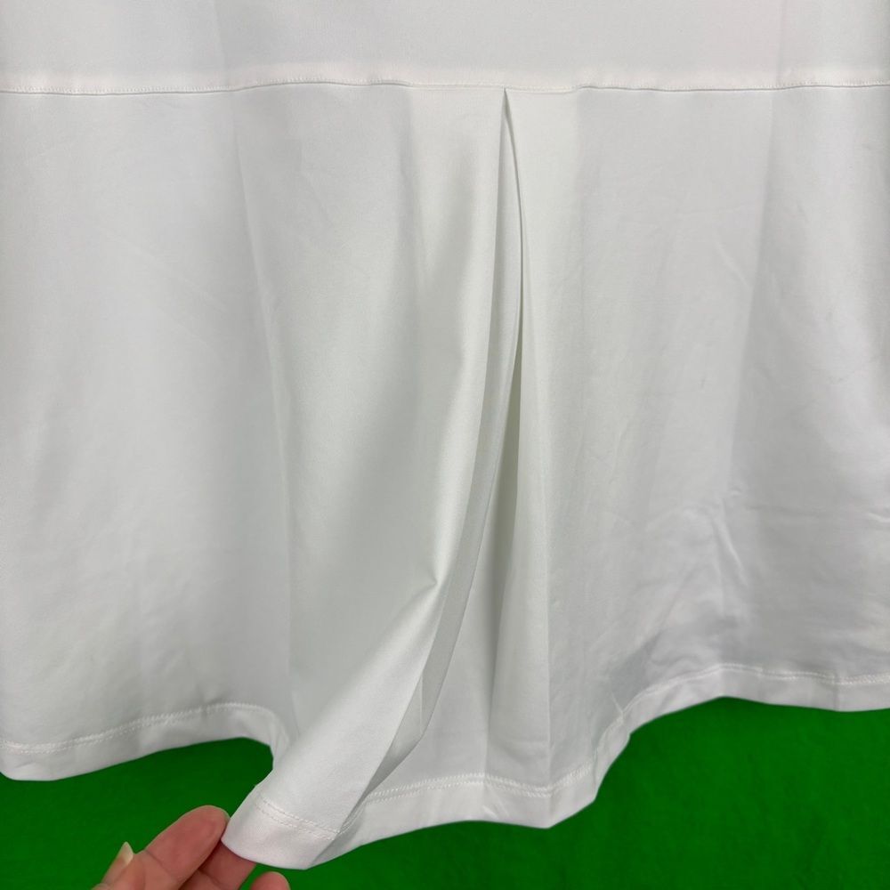 Greg Norman White and Black ML75 stretch Athletic Shirt with pleated back XL - Picture 7 of 10